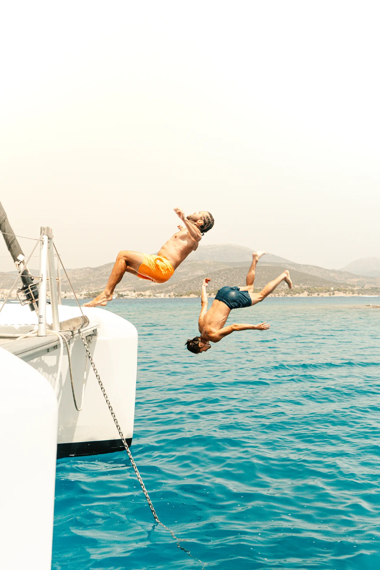 Sailweek guests together on a yacht